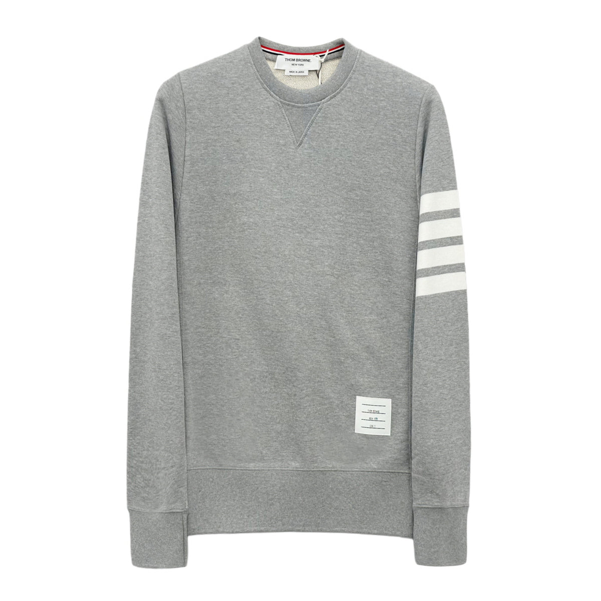 THOM BROWNE Men's Diagonal Arm Stripe Crewneck Sweatshirt MJT021H 068