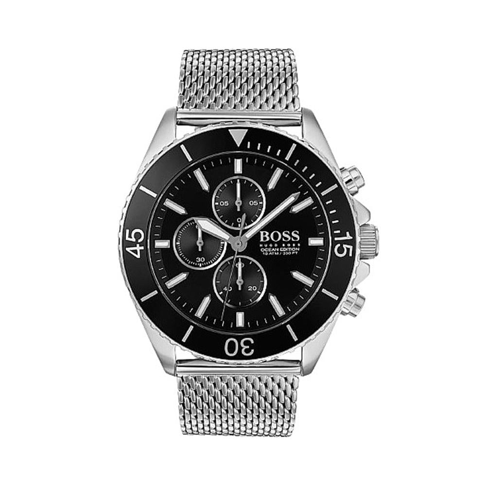 HUGO BOSS Ocean Edition Chronograph Black Dial Metal Men’s Watch 1513701