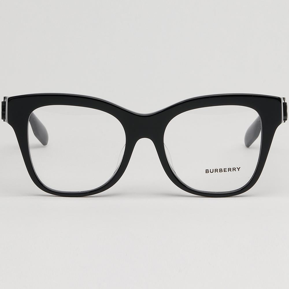 BURBERRY Black Cat-Eye Acetate Eyeglasses Asian Fit Unisex BE2388F 4093