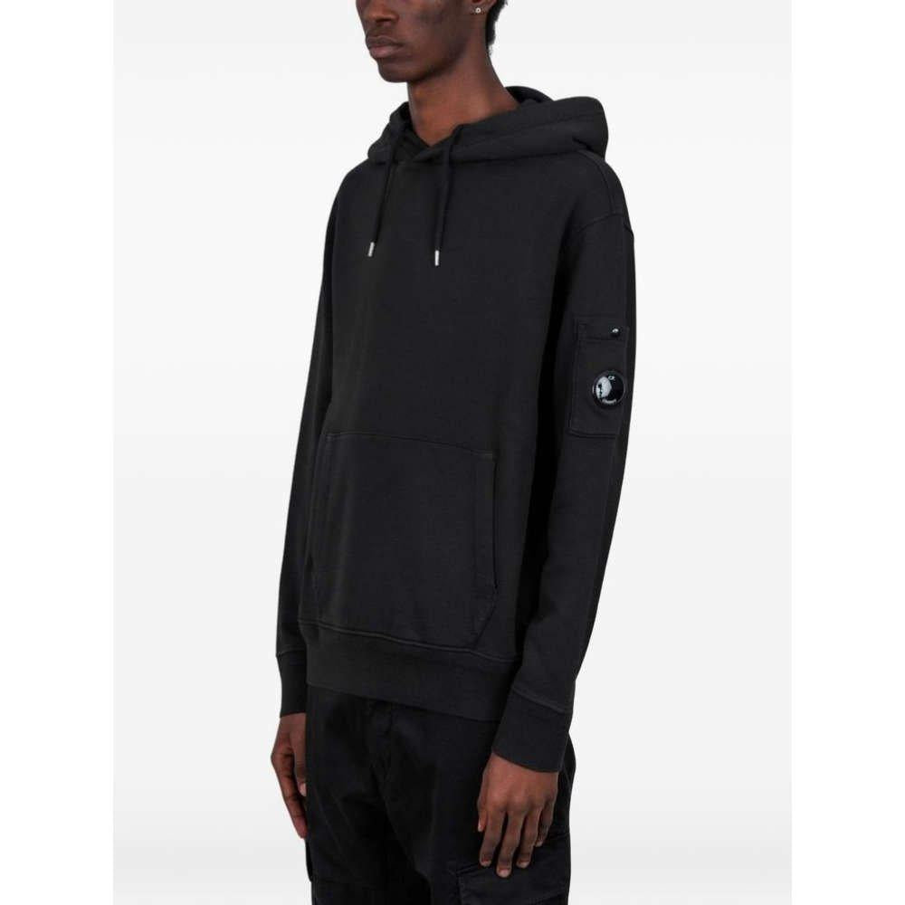 CP Company Lens Patch Black Hoodie Sweatshirt Unisex