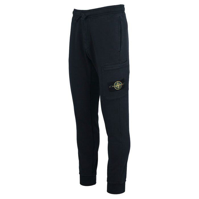 STONE ISLAND Cotton Fleece Jogger Sweatpants Men Black