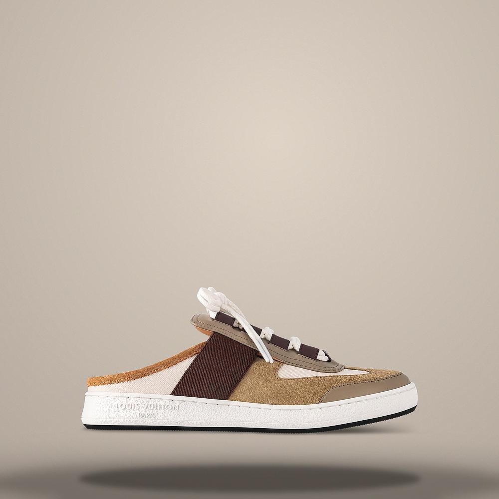 Louis Vuitton Beige Rue Open Back Low-Top Sneakers 1ACP9J