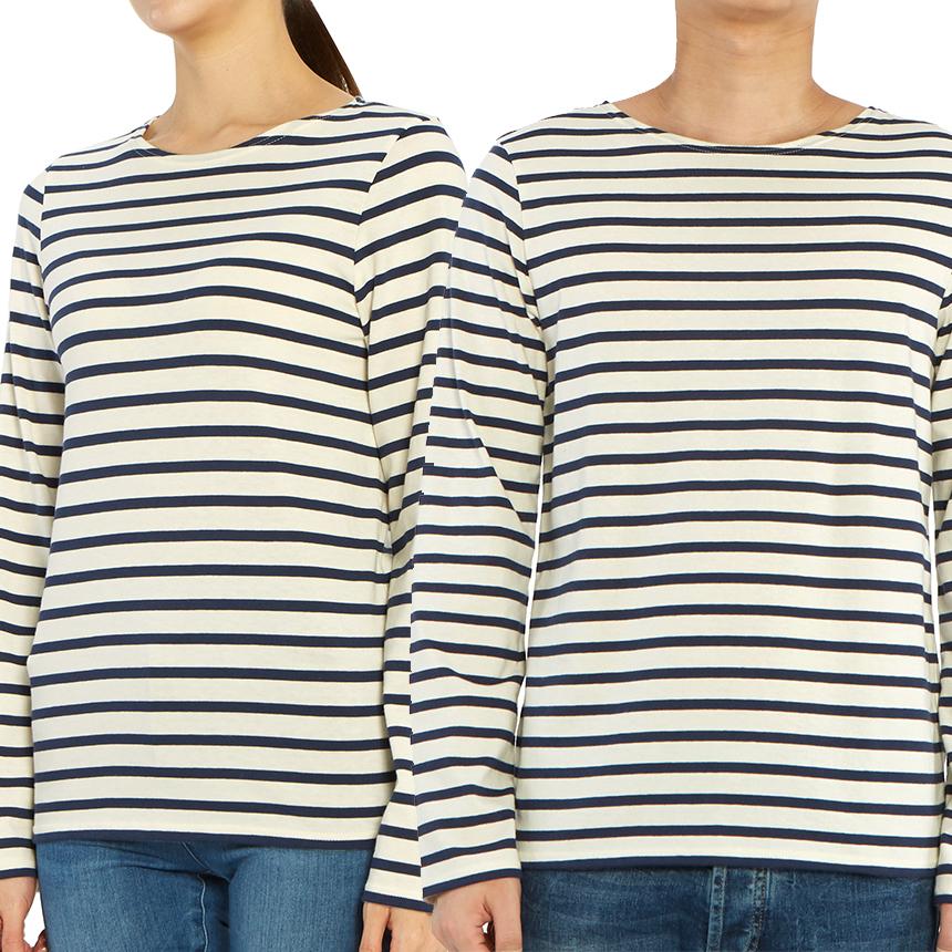 Saint James Minquiers Unisex Long Sleeve T-Shirt 9858 50