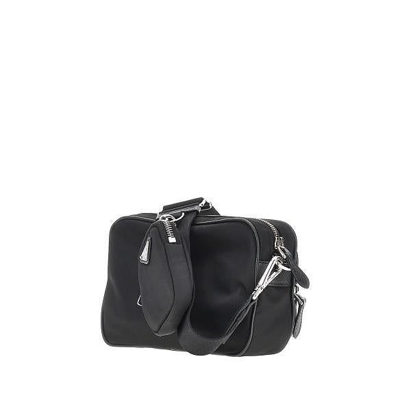 PRADA Leather Crossbody Bag Black
