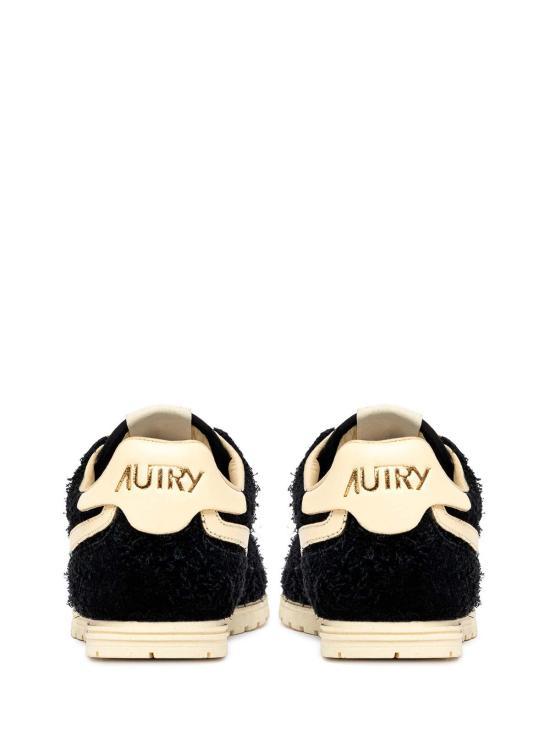 AUTRY WINDSPIN Leather Sneakers Black Women