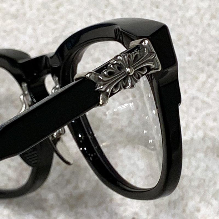 Chrome Hearts ROLLSCYCLE Black Silver Eyeglasses