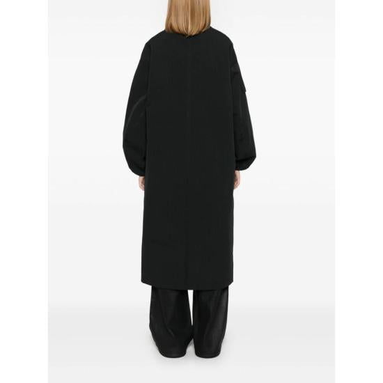 GANNI Wool Blend Overcoat for Women F9468099 Black