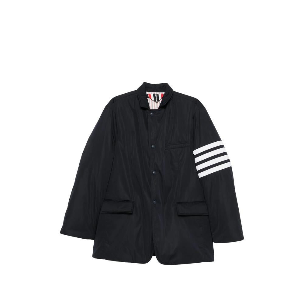 THOM BROWNE Down Puffer Bomber Jacket Navy Men