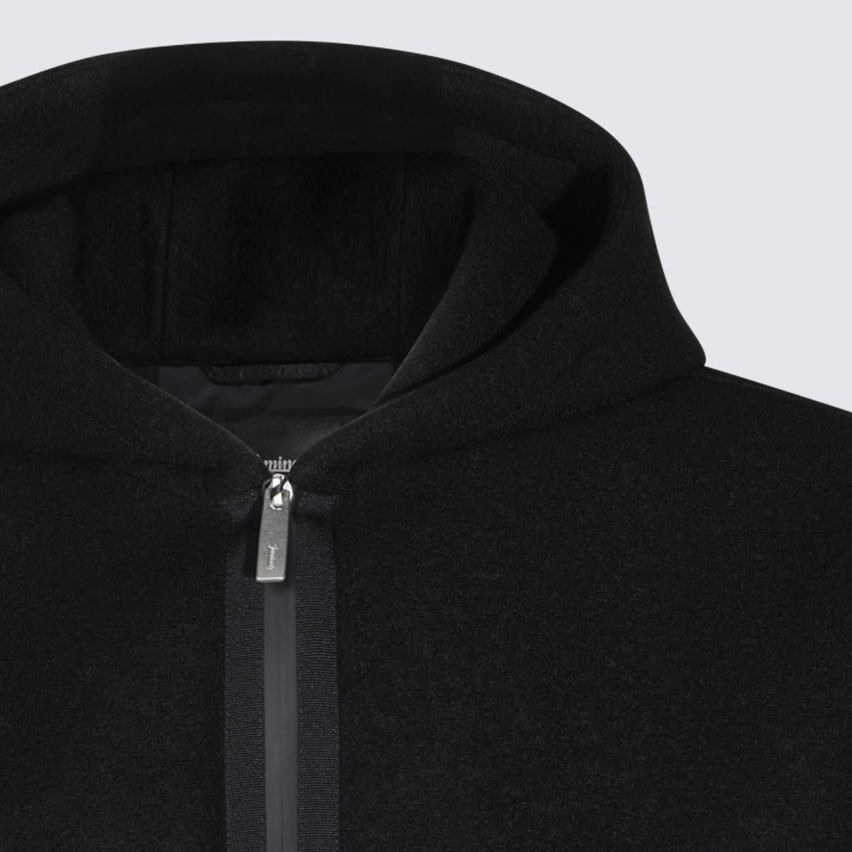 Herno Black Nylon Casual Jacket for Men