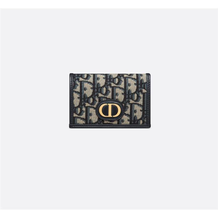 DIOR 30 Montaigne Glycine Oblique Compact Wallet S2300UTZQ