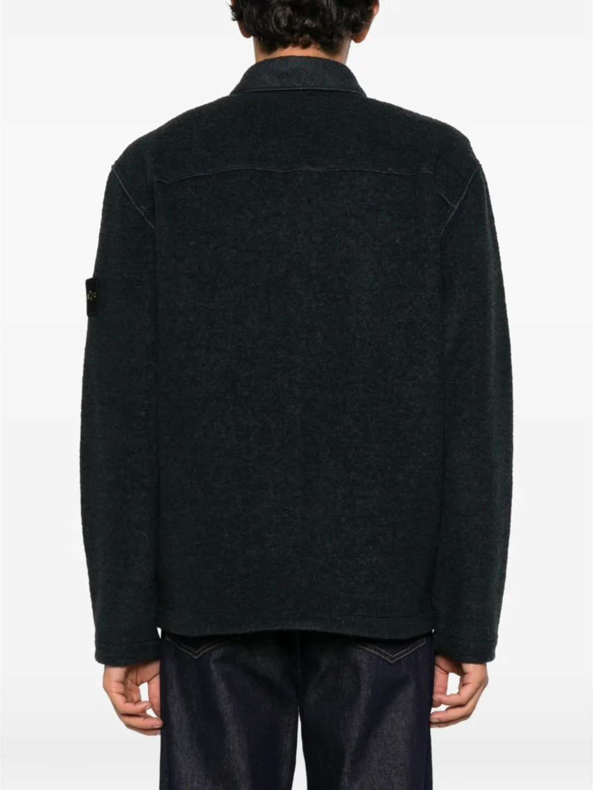 STONE ISLAND Black Casual Jacket