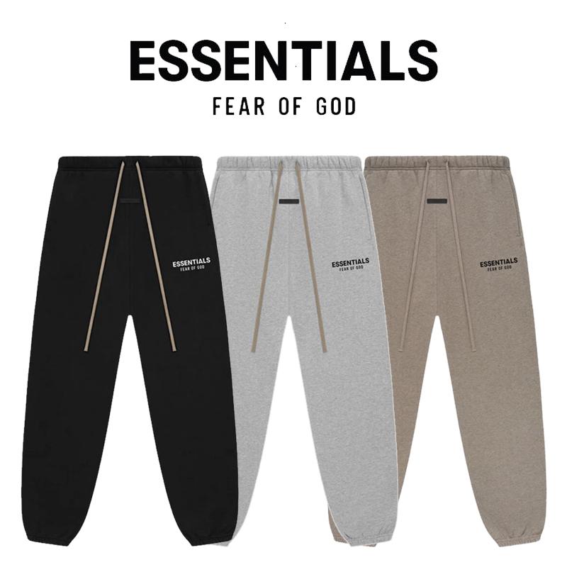 Fear of God Essentials Fleece Back Logo Hoodie Black