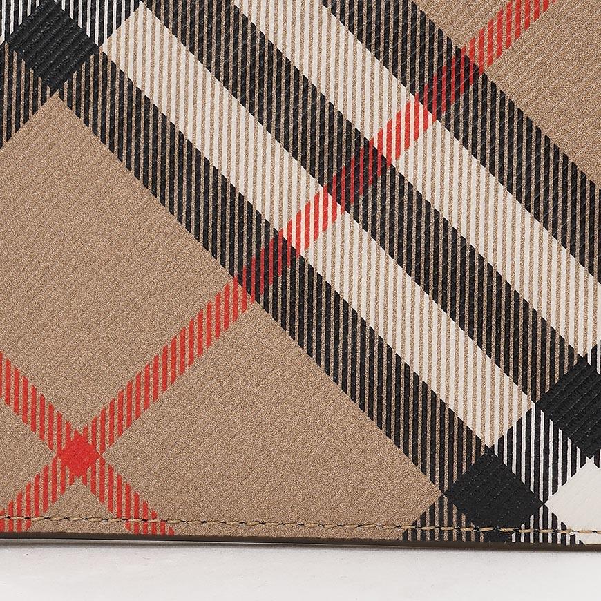 BURBERRY Men’s Check Bifold Wallet