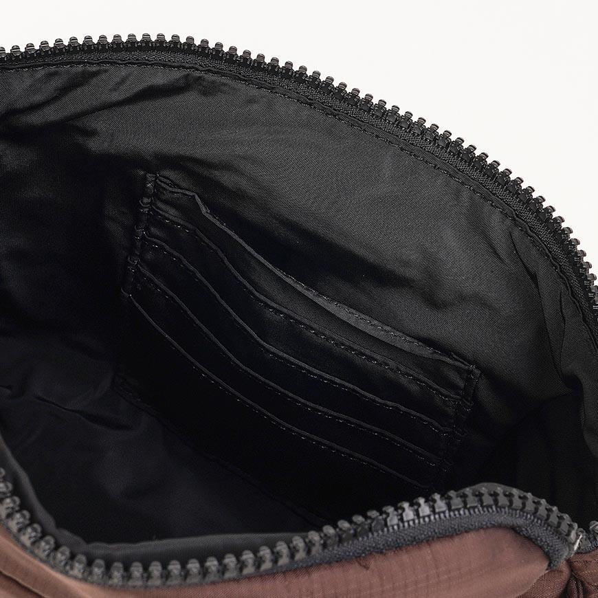 A.P.C. Men’s Trek Belt Bag Crossbody Black Nylon PAAGS H62219 CAA