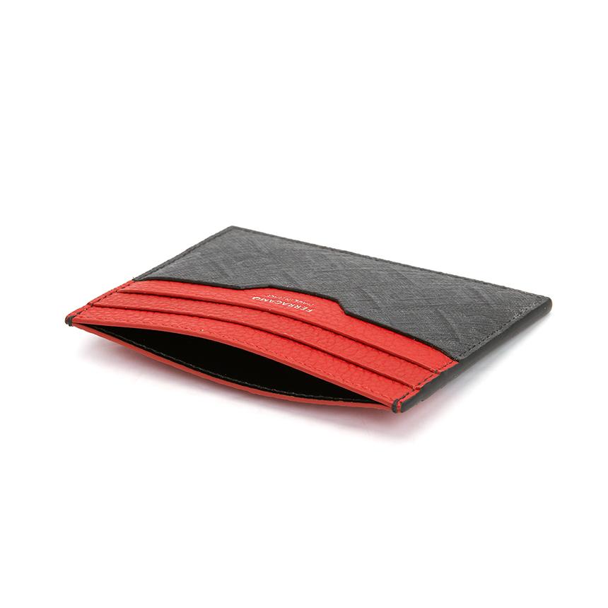 Ferragamo Men's Leather Card Holder Wallet 661583 0780322