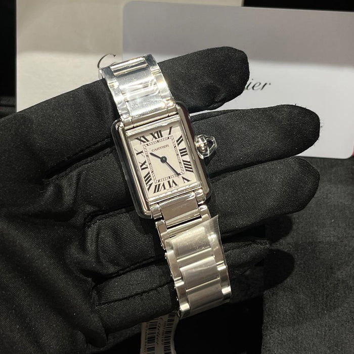 Cartier Stainless Steel Tank Must Small Bracelet Watch