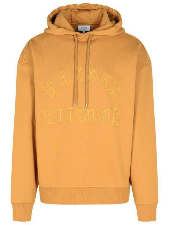 Maison Kitsune Varsity Logo Hoodie Men’s Cotton Pullover NM00702 KM0326 P242
