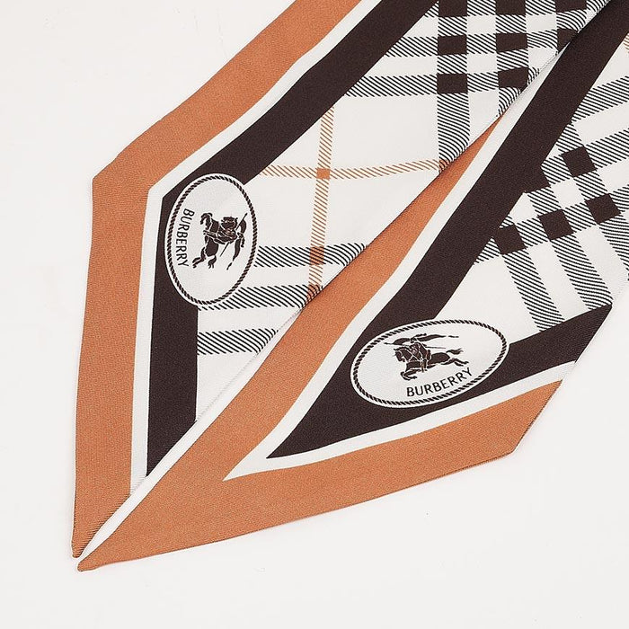 BURBERRY Night Stamp Print Silk Scarf for Women