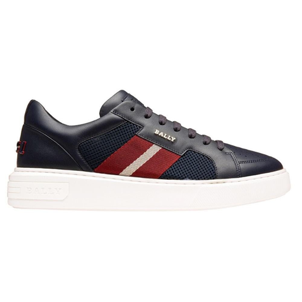 BALLY MELYS Stripe Low-Top Sneakers Black
