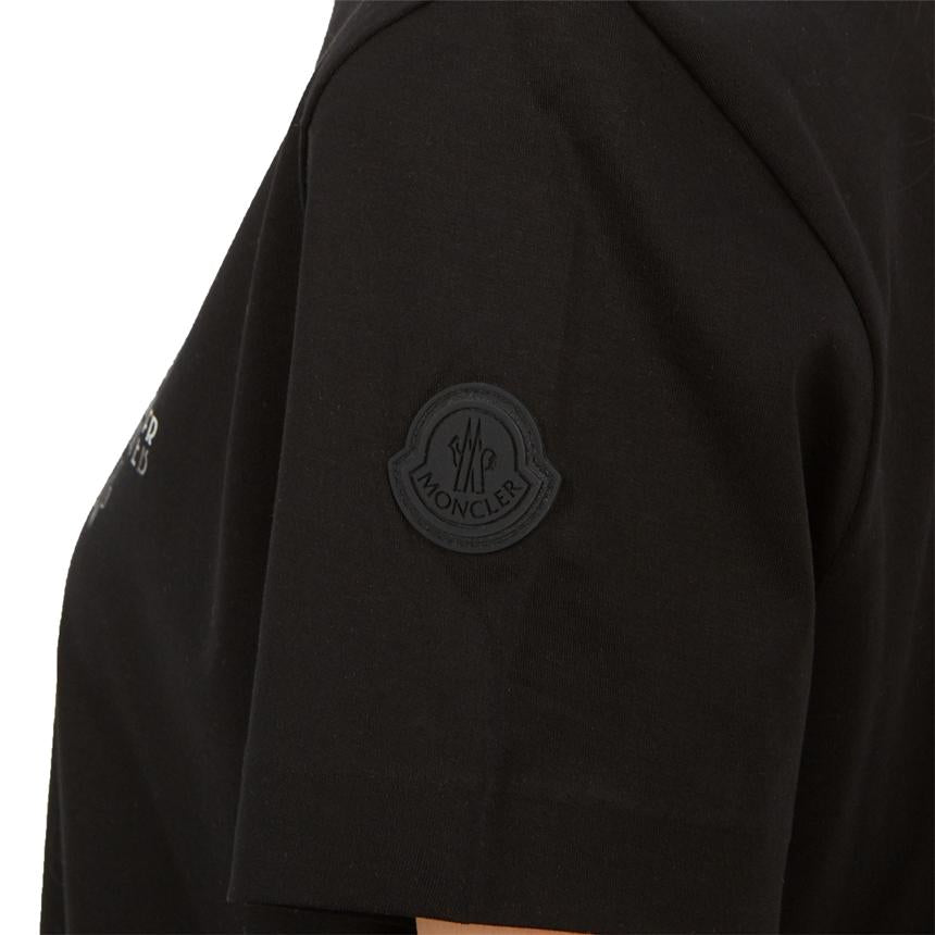 Moncler Women’s Short Sleeve T-Shirt Black Cotton