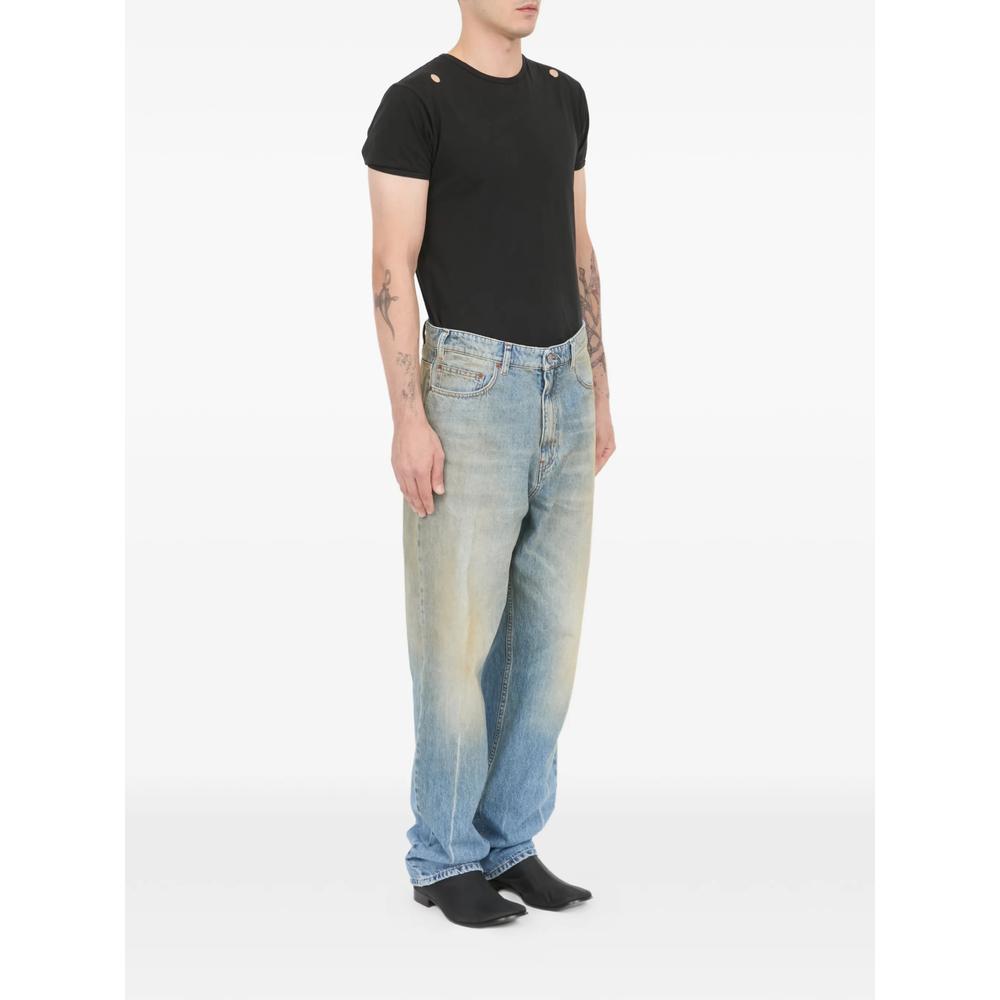 Maison Margiela Gray Cotton Straight-Leg Denim Jeans Men