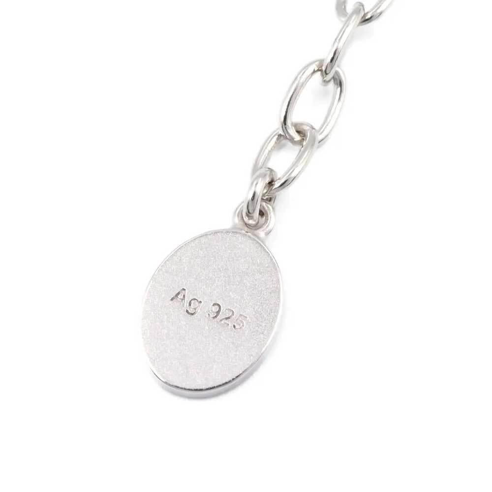 DIOR Couture Cut Pendant Unisex Necklace Silver-Tone
