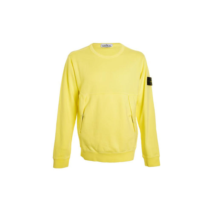 STONE ISLAND Yellow 15th Anniversary Badge Side Pocket Sweatshirt