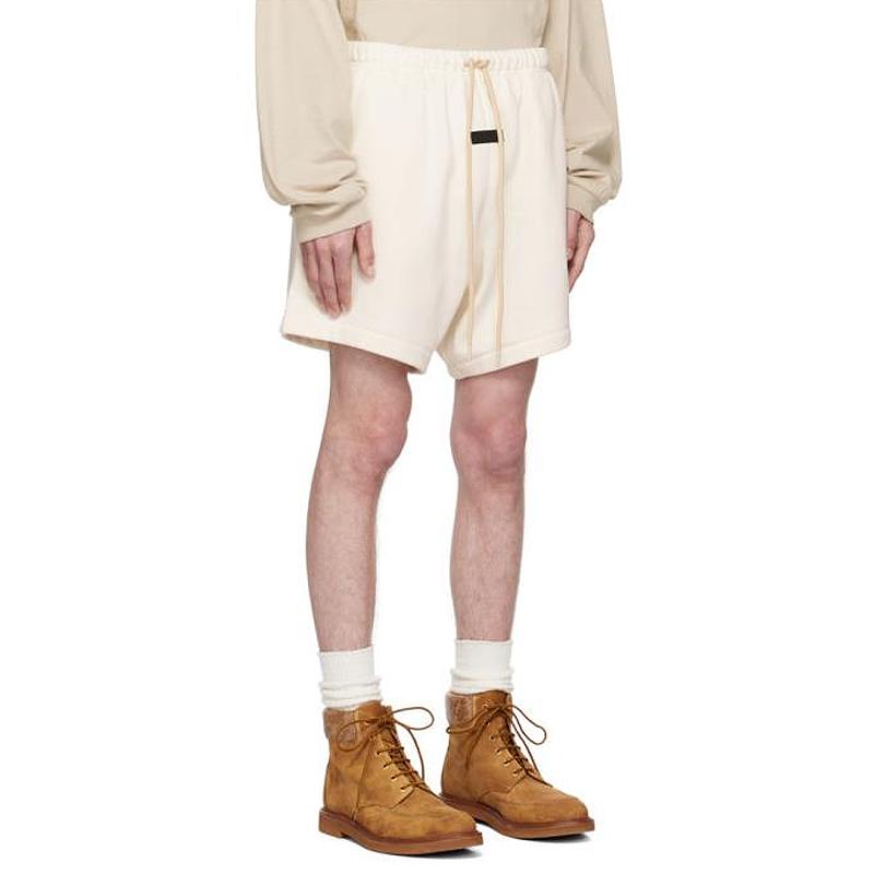 Fear of God Essentials Small Logo Ivory Sweat Shorts Unisex