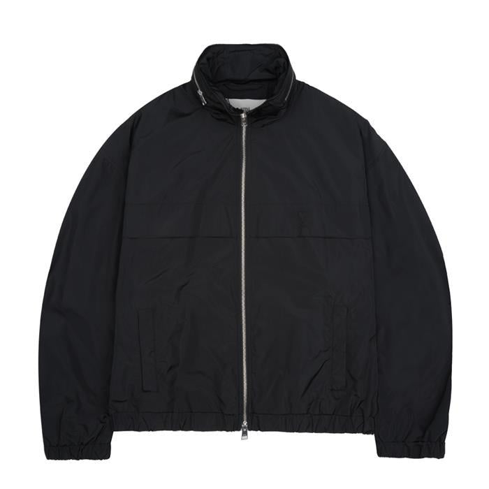 AMI Heart Logo Windbreaker Jacket Black