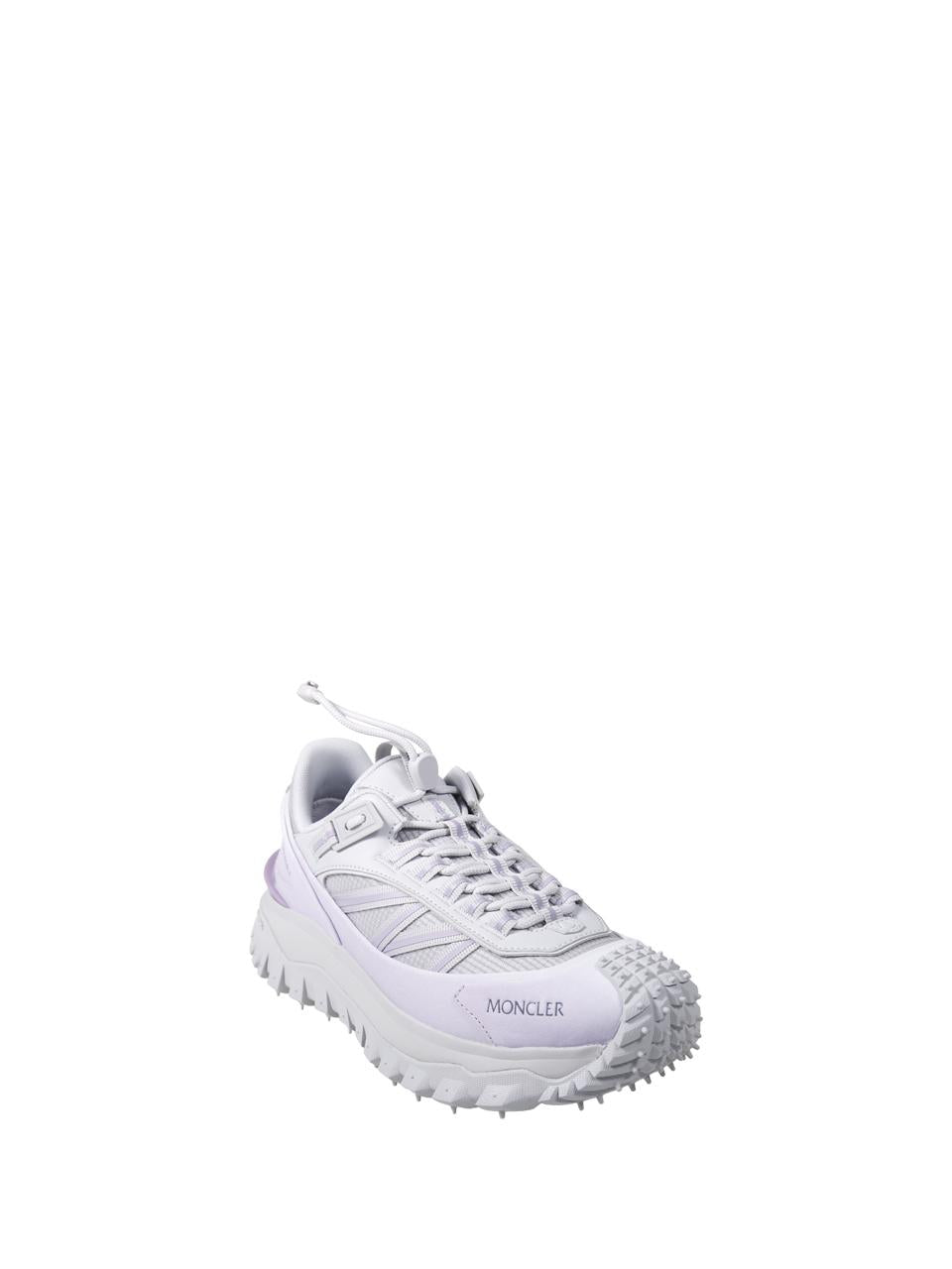 Moncler White Leather Low-Top Sneakers