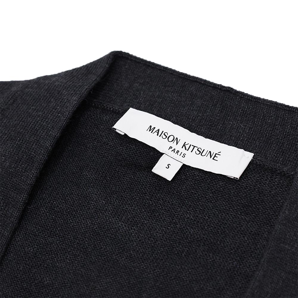 Maison Kitsune Double Fox Logo Wool Cardigan for Men