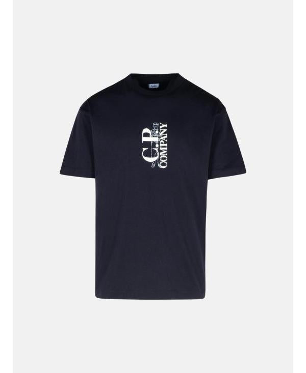 CP Company Chest Logo Jersey T-Shirt Men's Navy