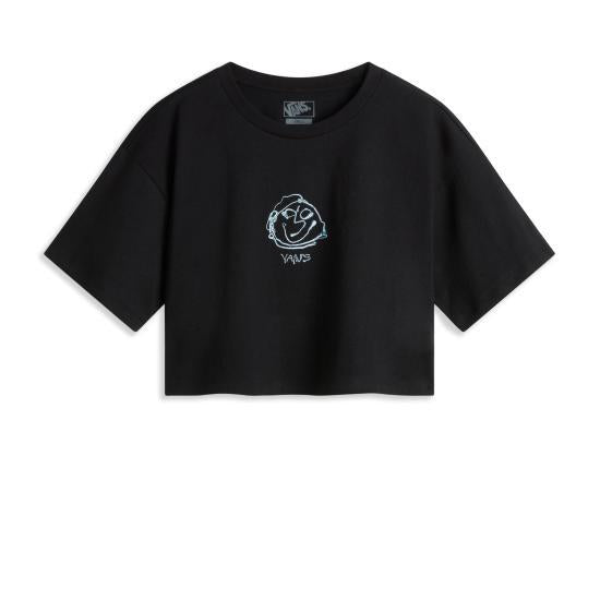 Vans Short Sleeve T-Shirt Black Women’s Cotton Tee VN000 MC5BLK1