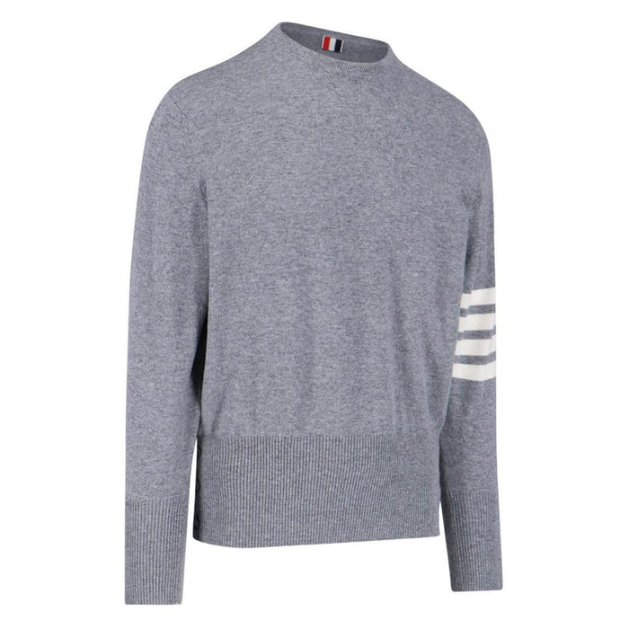 THOM BROWNE 4-Bar Stripe Cashmere Crewneck Sweater