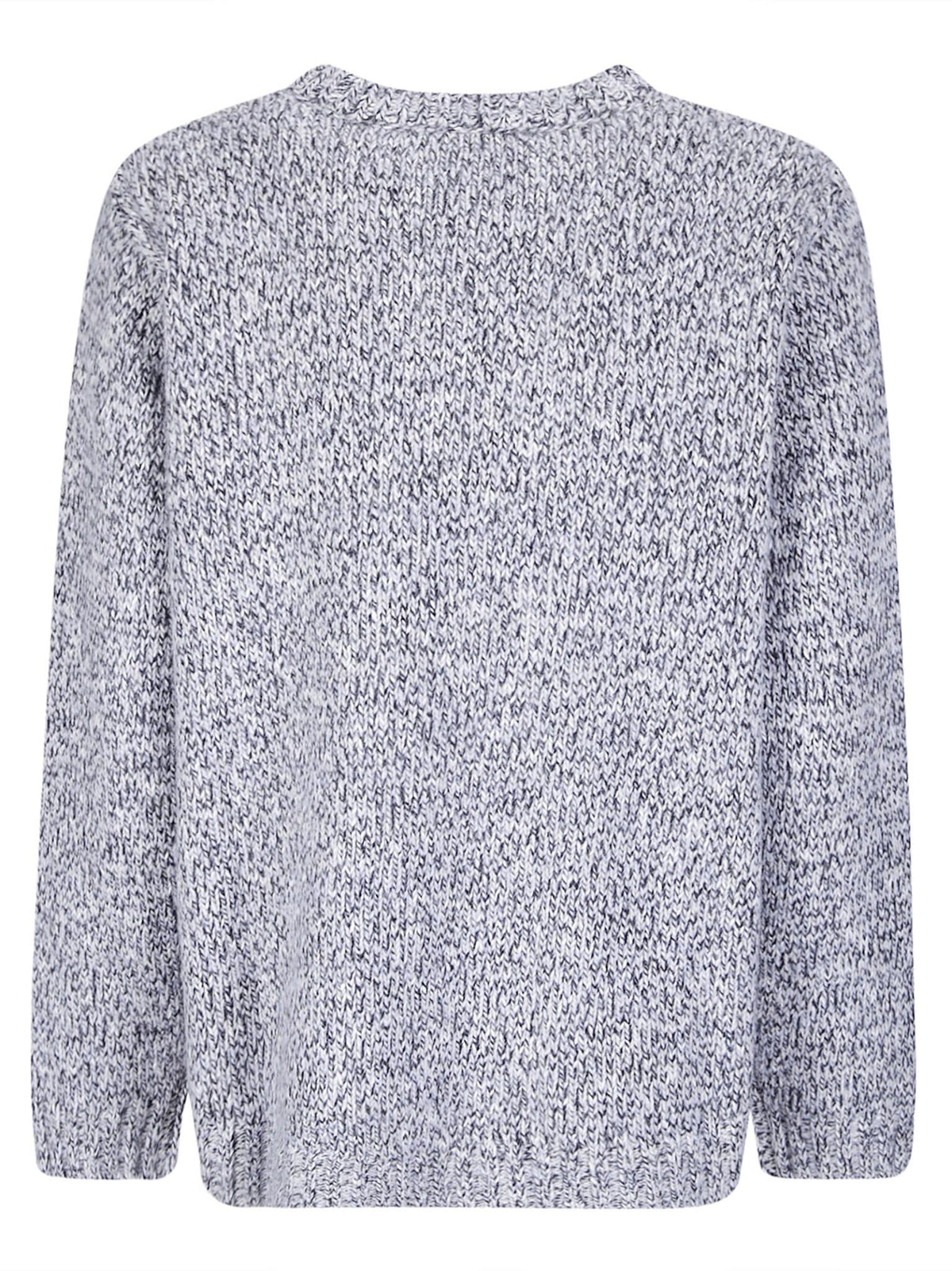 Maison Kitsune Wool Blend Crewneck Knit Sweater Women’s Navy