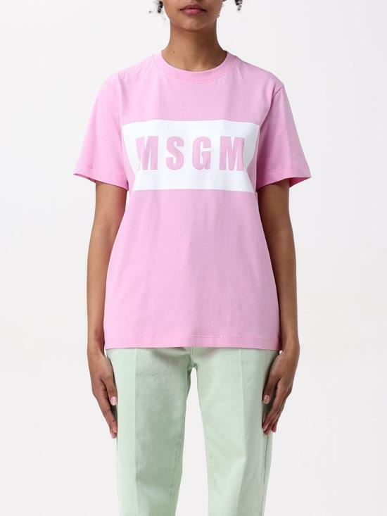 MSGM Box Logo Short Sleeve T-Shirt