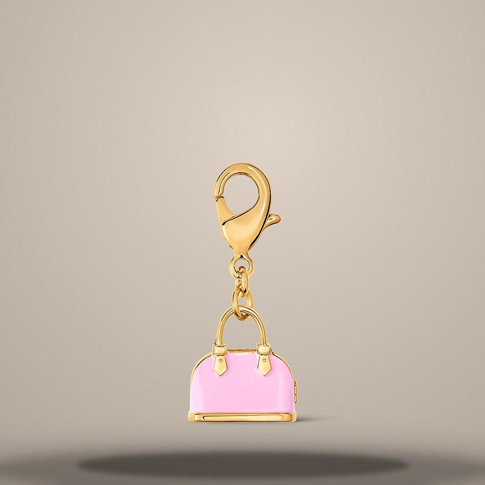 Louis Vuitton Mini Alma LV Charm Pink Keyring M03951