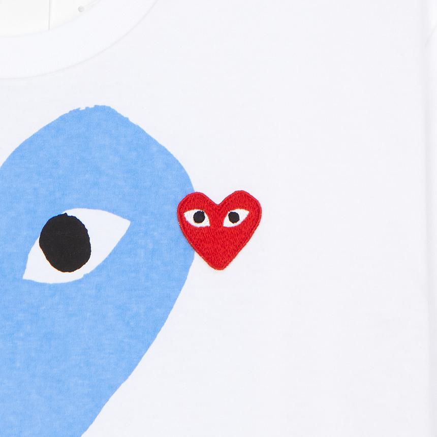 Comme des Garcons Red Heart Patch Unisex Short Sleeve T-Shirt AX T106 051 2