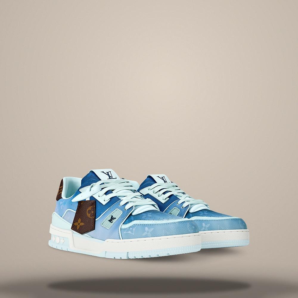 Louis Vuitton LV Trainer Men's Blue Low Top Sneakers