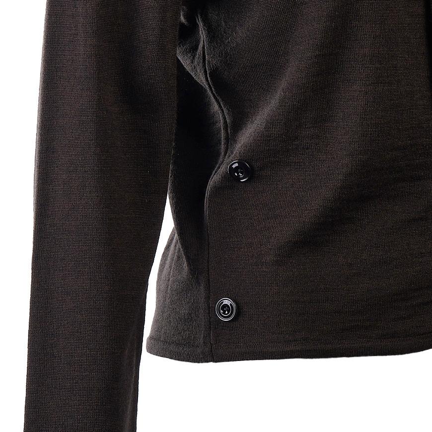 Lemaire Women’s Twist Scarf Cardigan Brown Knit
