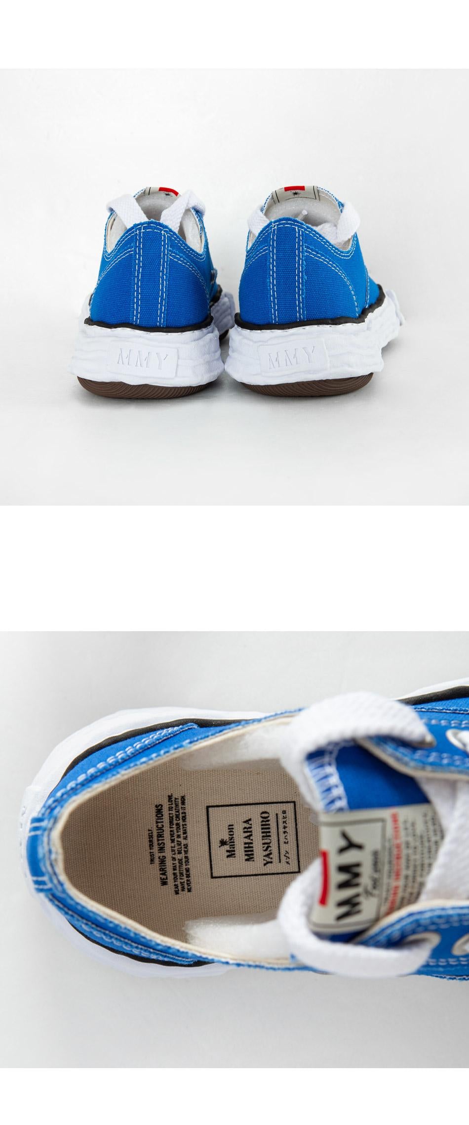 Maison Mihara Yasuhiro Peterson 23 Low OG Sole Canvas Sneakers A11FW702 BLUE