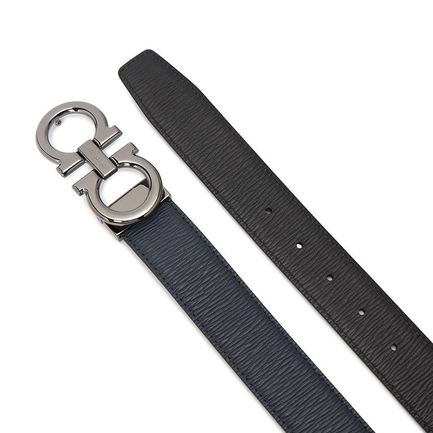Ferragamo Gancini Reversible Men’s Leather Belt Pre-Cut 67 9710 051 0746507