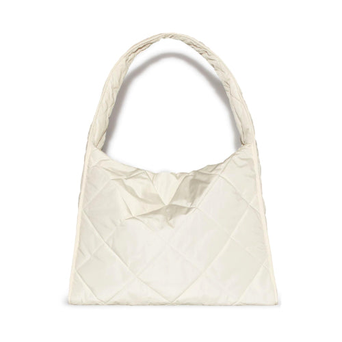 COS Diamond Quilted Oversized Shoulder Bag Cream