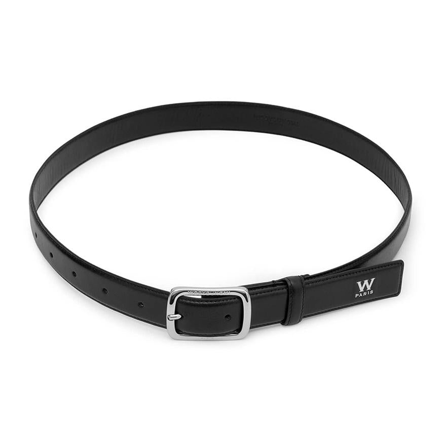 WOOYOUNGMI Small Logo Leather Belt for Men W253BE01 674B