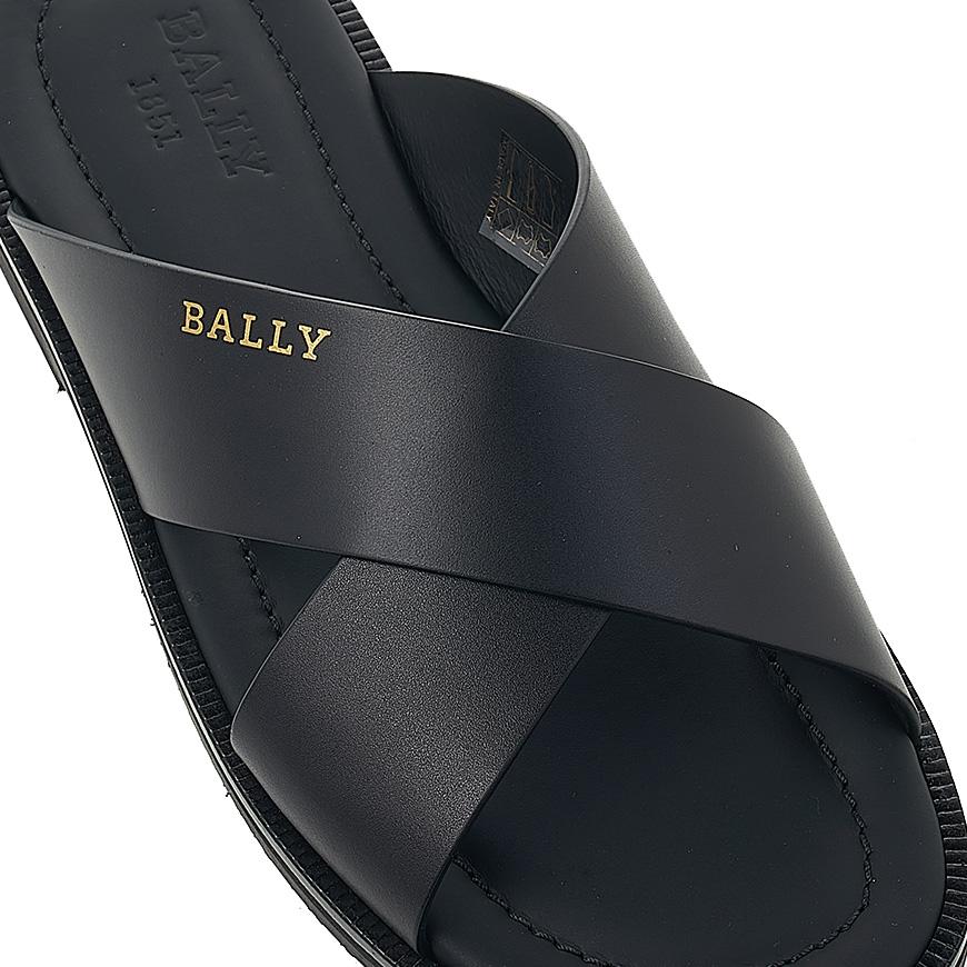 BALLY Men’s Leather Sandals Black JAIR Low Top Sneakers