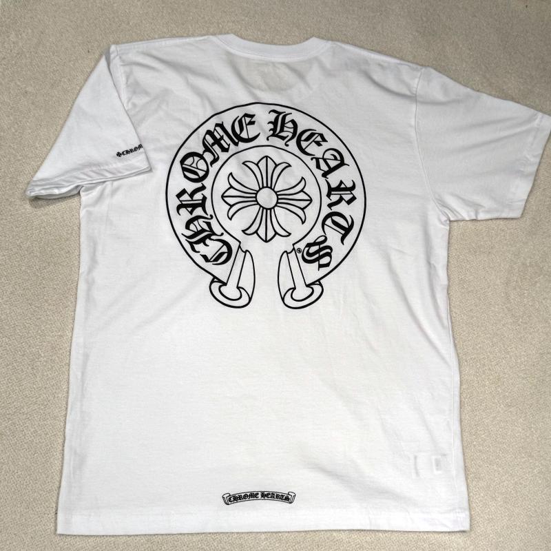 Chrome Hearts Horseshoe Logo Pocket Short Sleeve T-Shirt White