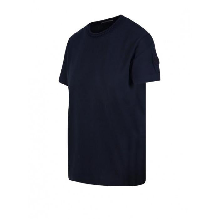Moncler Women's Crochet Accent Cotton T-Shirt