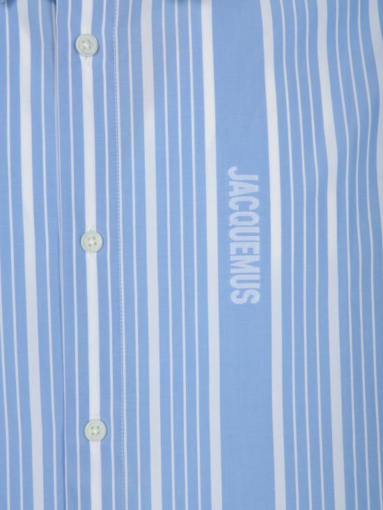 JACQUEMUS Blue Long-Sleeve Shirt 246SH001 16913EV