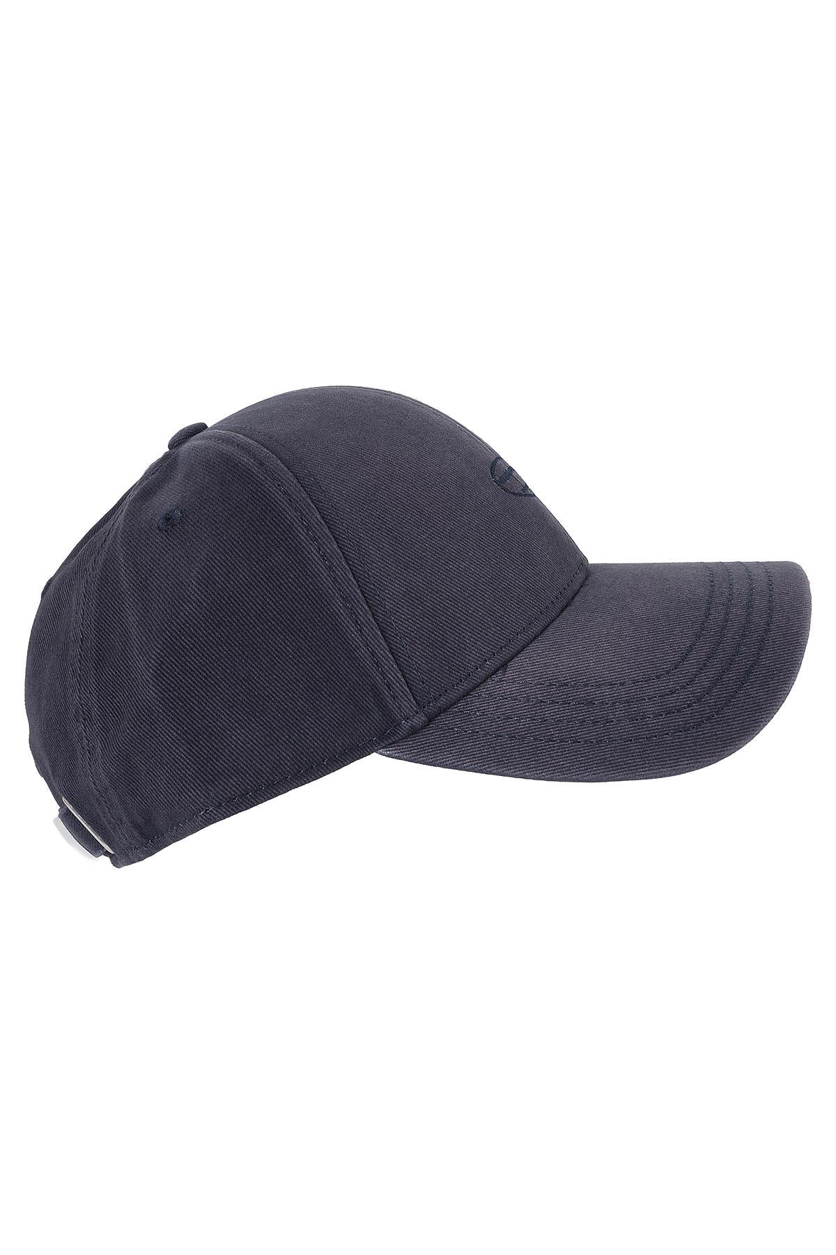 DIESEL Blue Cotton Washed Baseball Cap Unisex