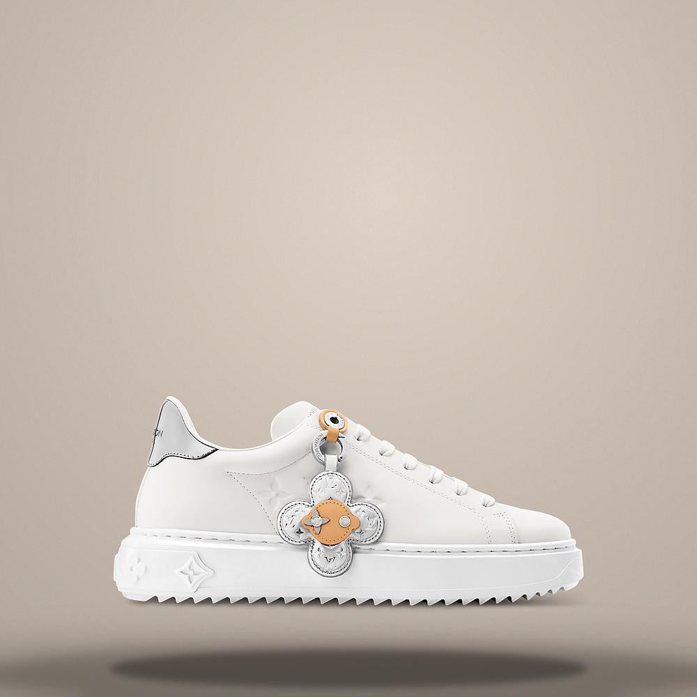 Louis Vuitton White Time Out Low-Top Sneakers 1AIVHW